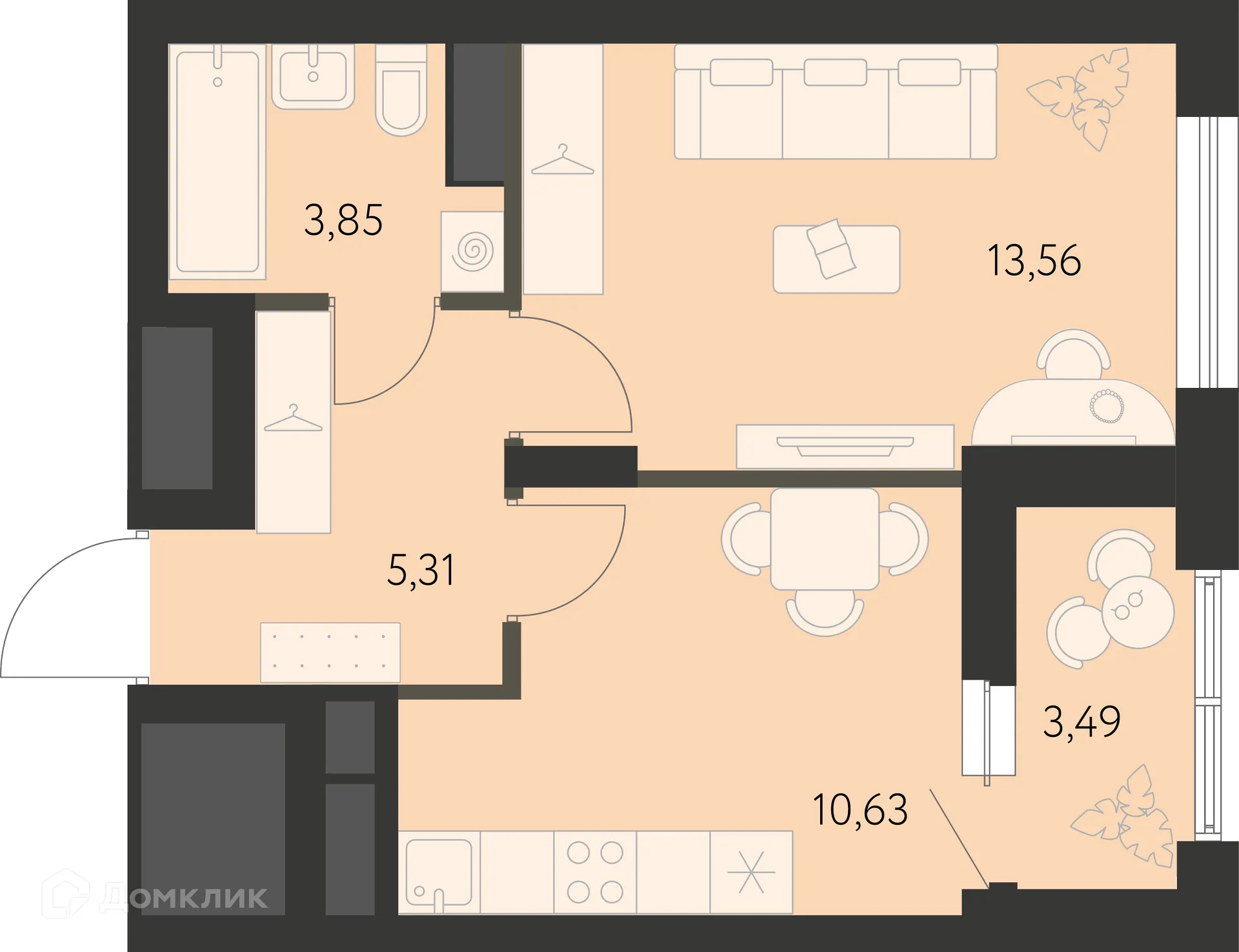 Фото квартиры в ЖК Первый Академ