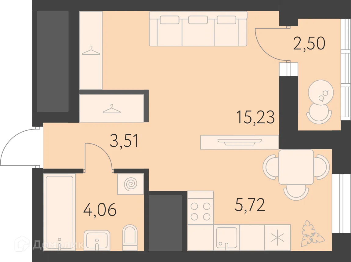 Фото квартиры в ЖК Новая Олимпика