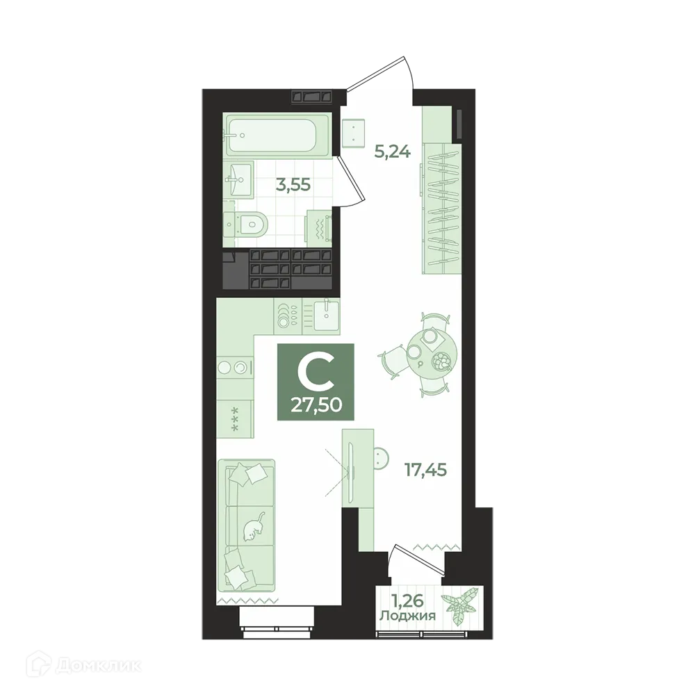 Фото квартиры в ЖК СКМ Ривер