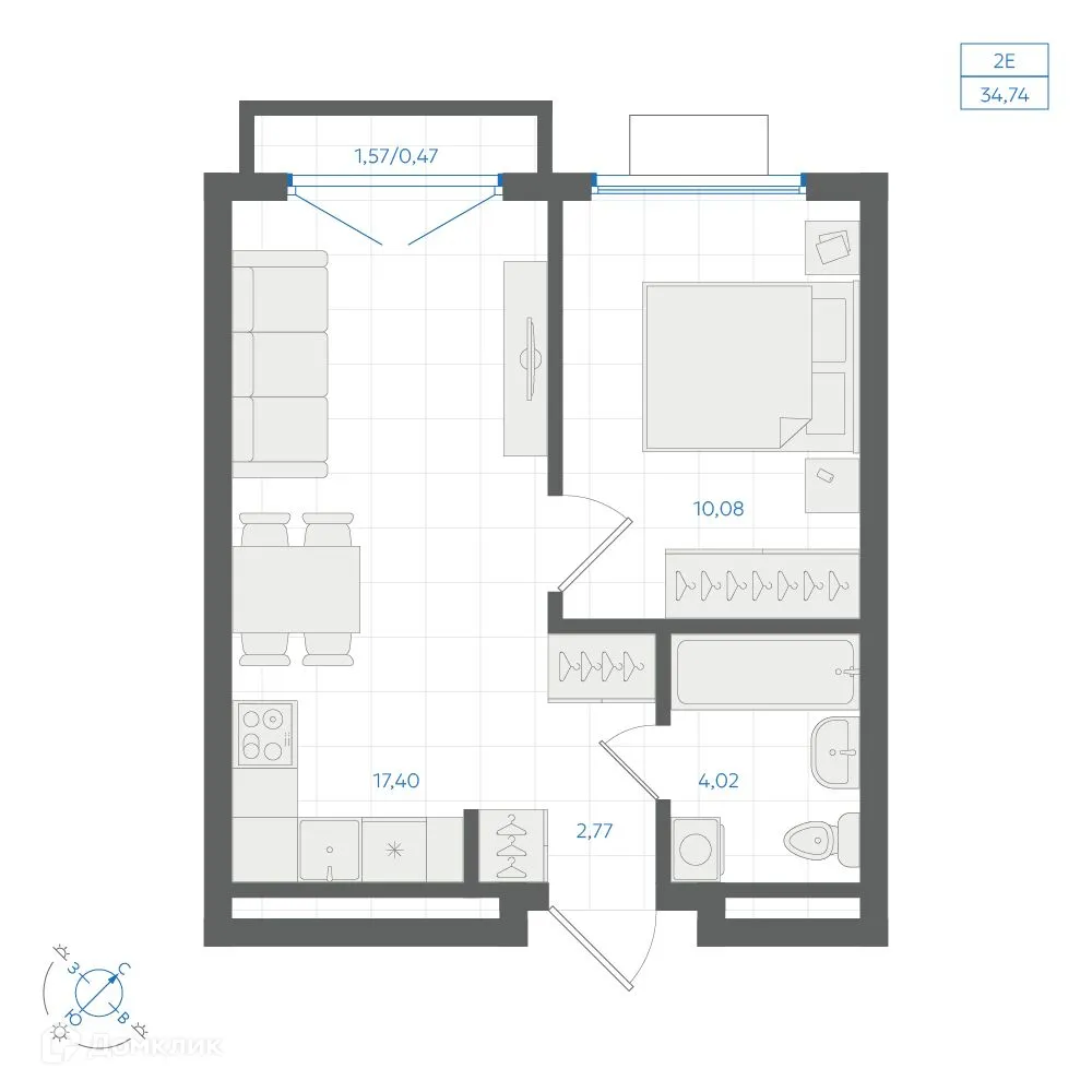 Фото квартиры в ЖК Центральный Парк