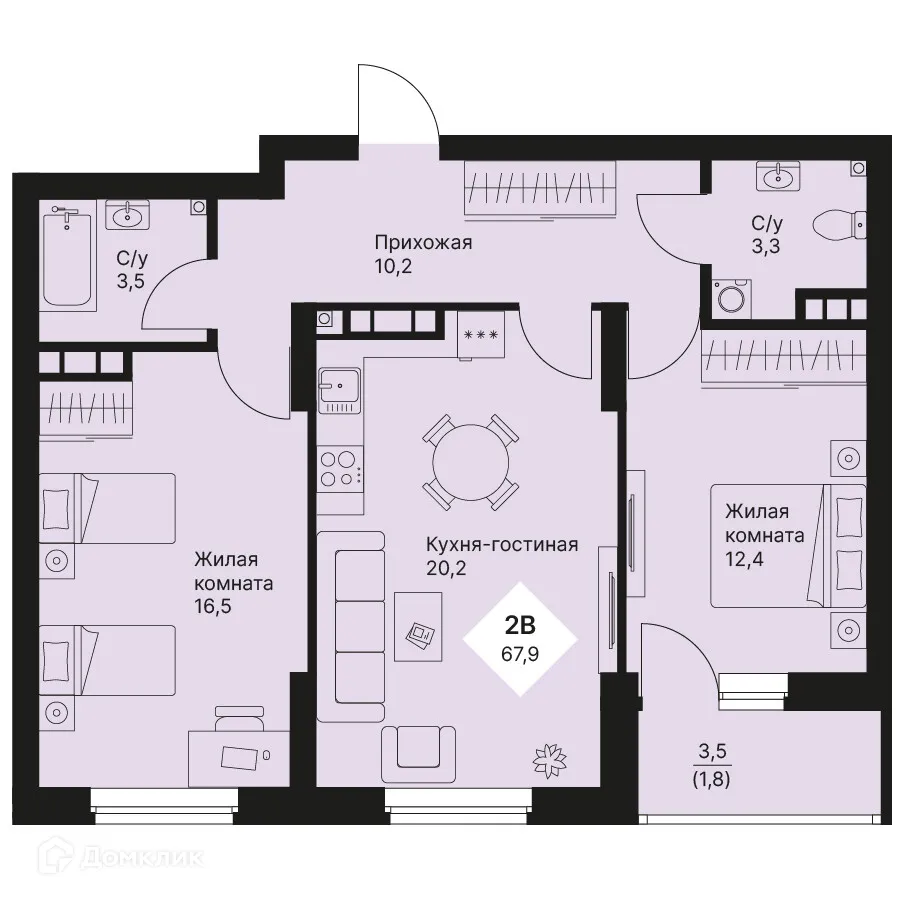 Фото квартиры в ЖК Veer Park (Веер Парк)