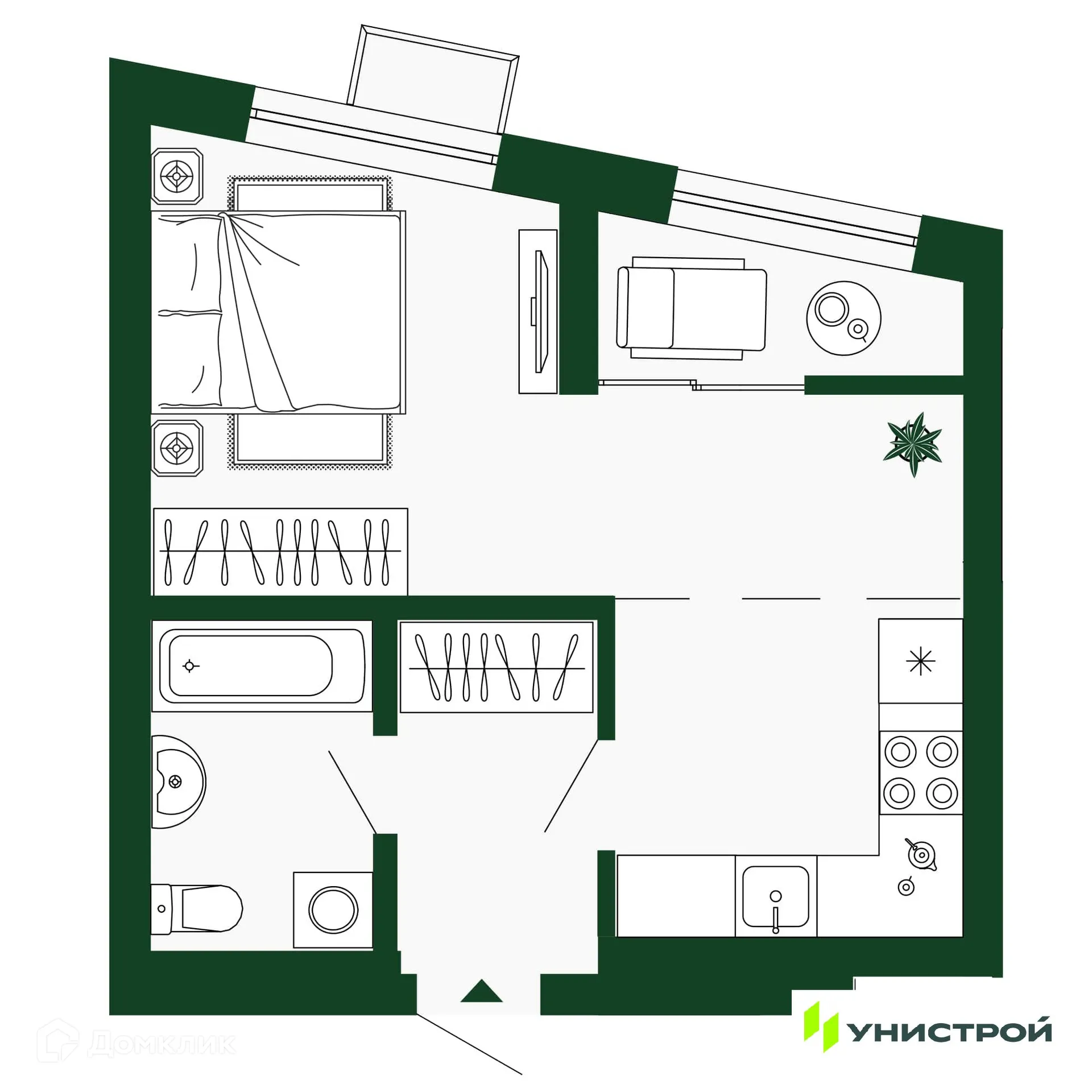 Фото квартиры в ЖК Парковый квартал 2.0