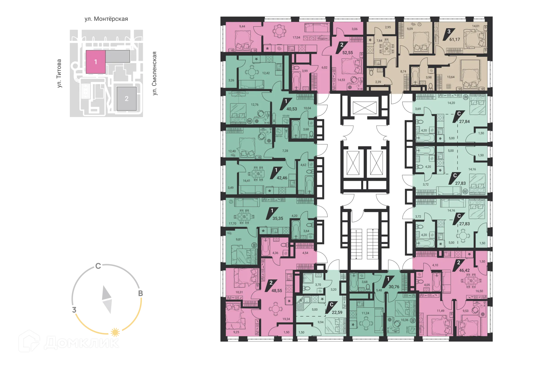 Фото квартиры в ЖК Жилые высотки H2O