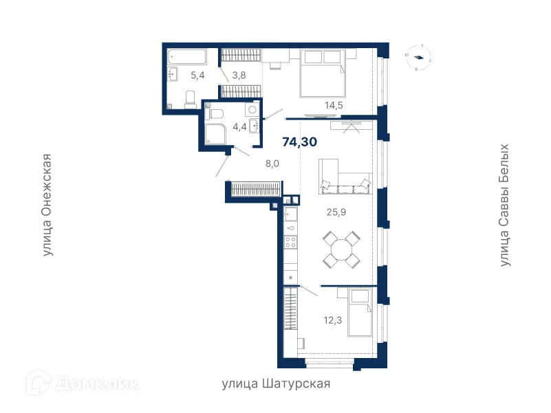 Фото квартиры в ЖК Ауро