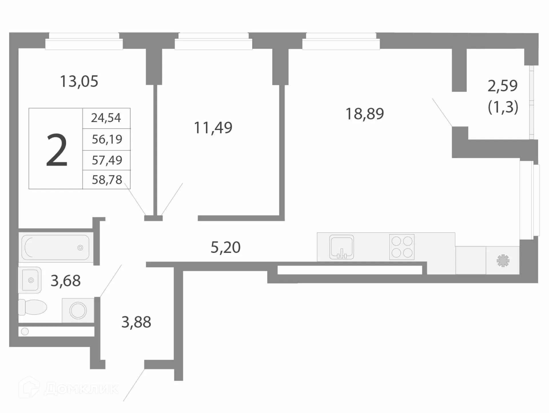Фото квартиры в ЖК Квартал Моменты на Космонавтов