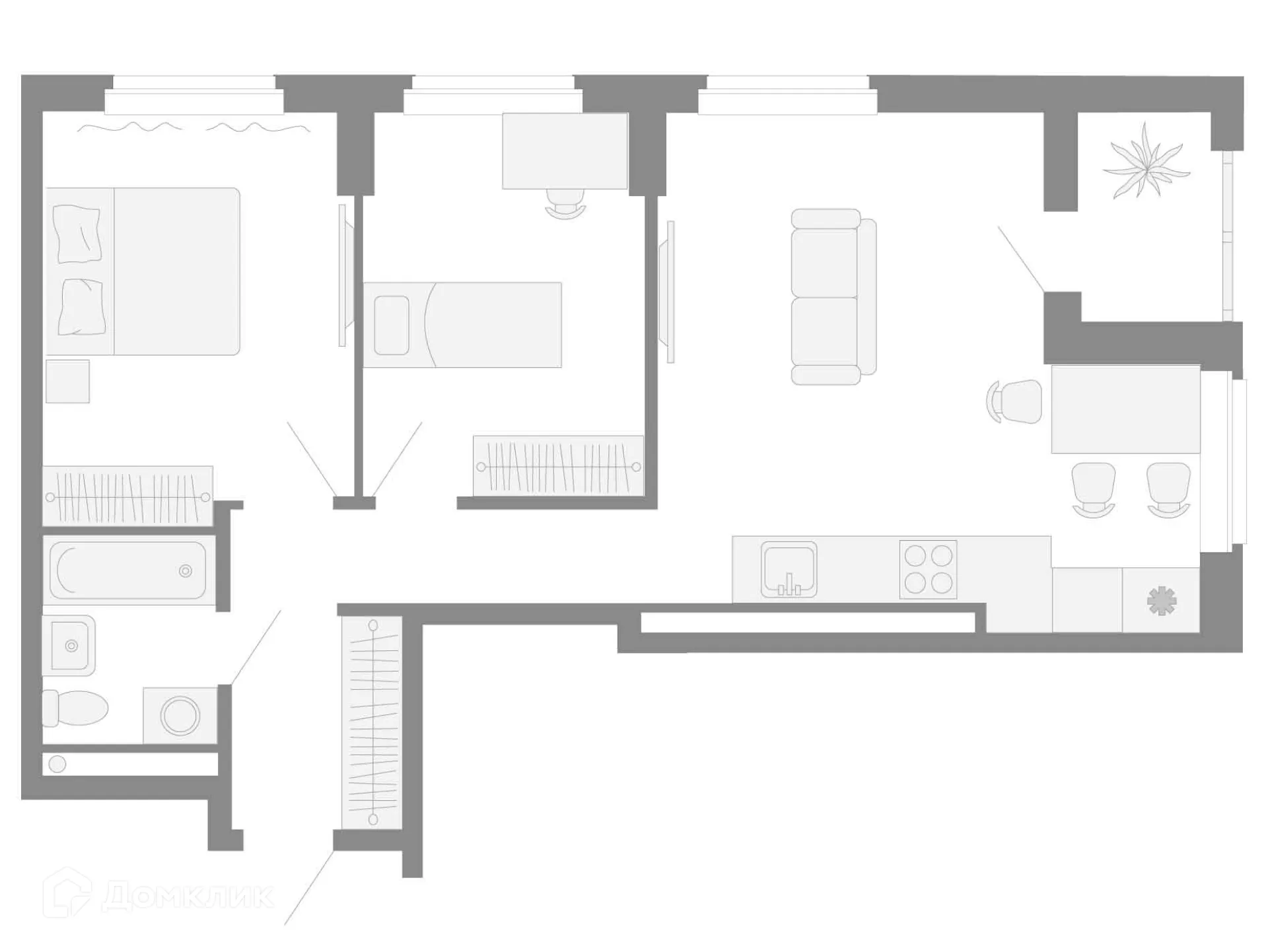 Фото квартиры в ЖК Квартал Моменты на Космонавтов