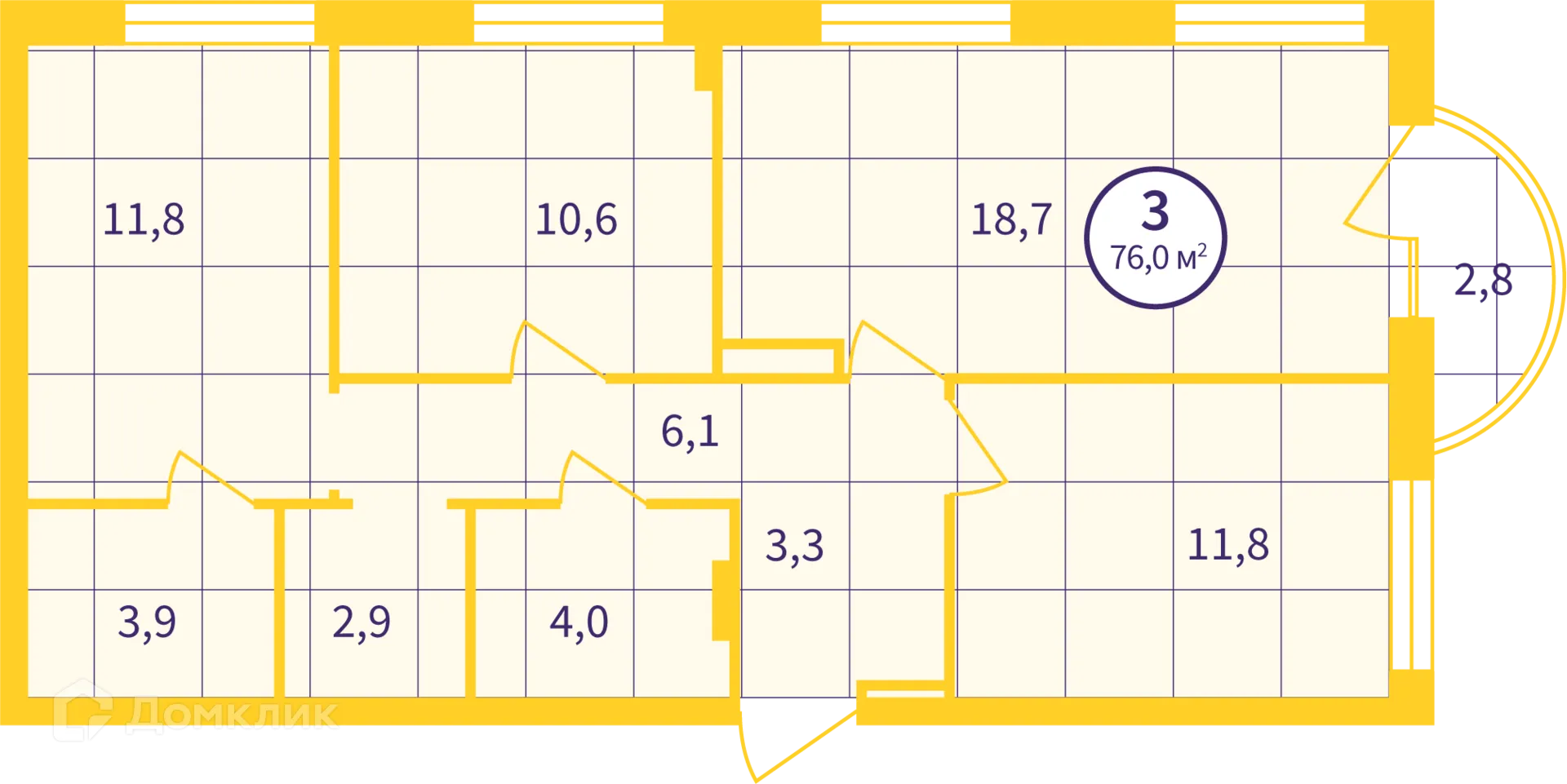 Фото квартиры в ЖК Астон. Движение