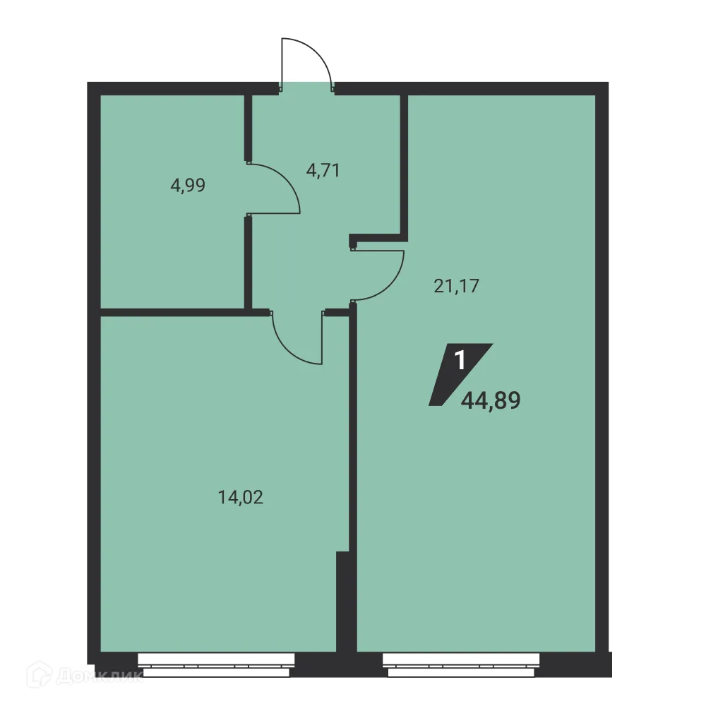 Фото квартиры в ЖК Дом на Ясной