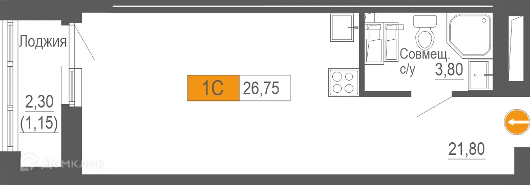 Фото квартиры в ЖК Башня Времени