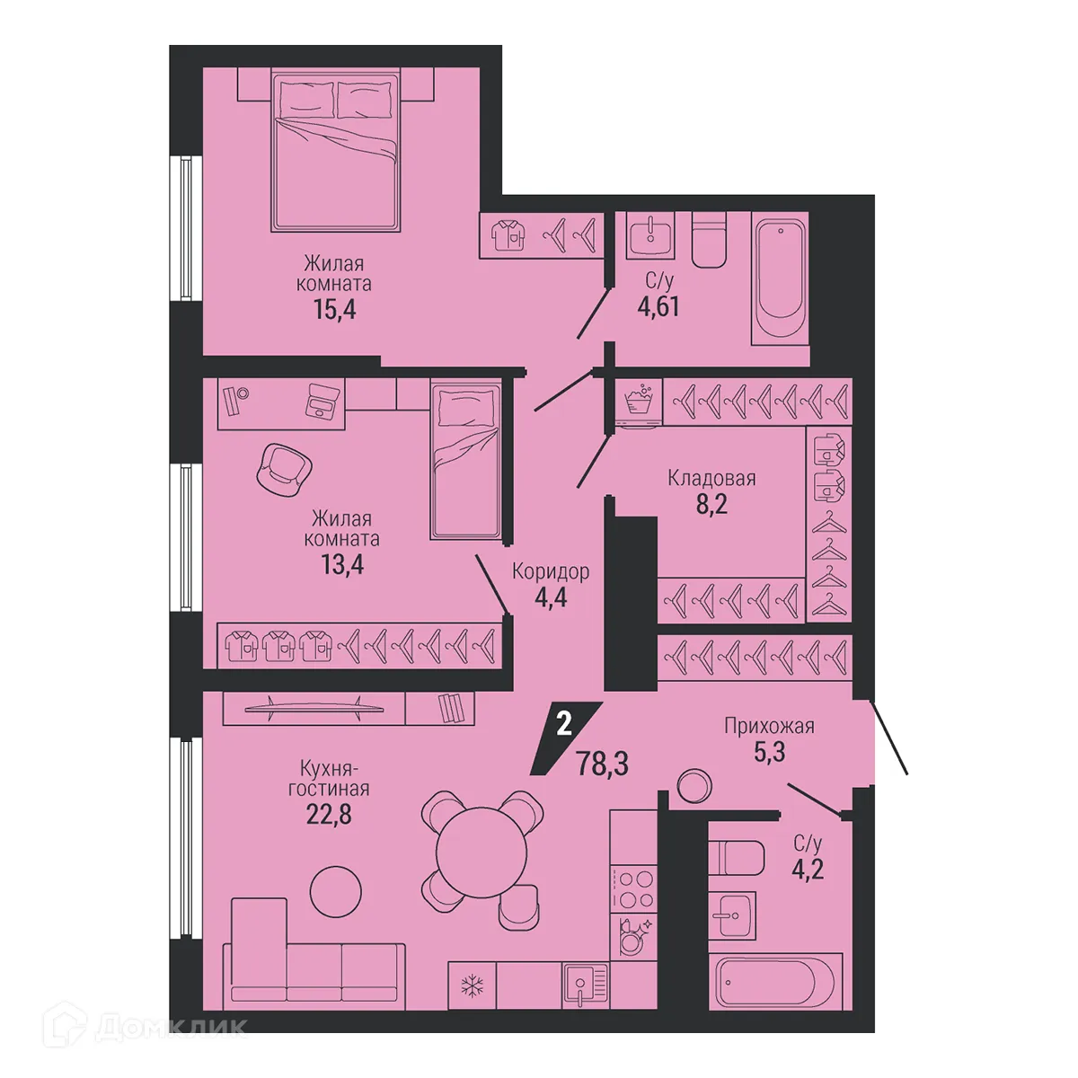 Фото квартиры в ЖК Настоящий