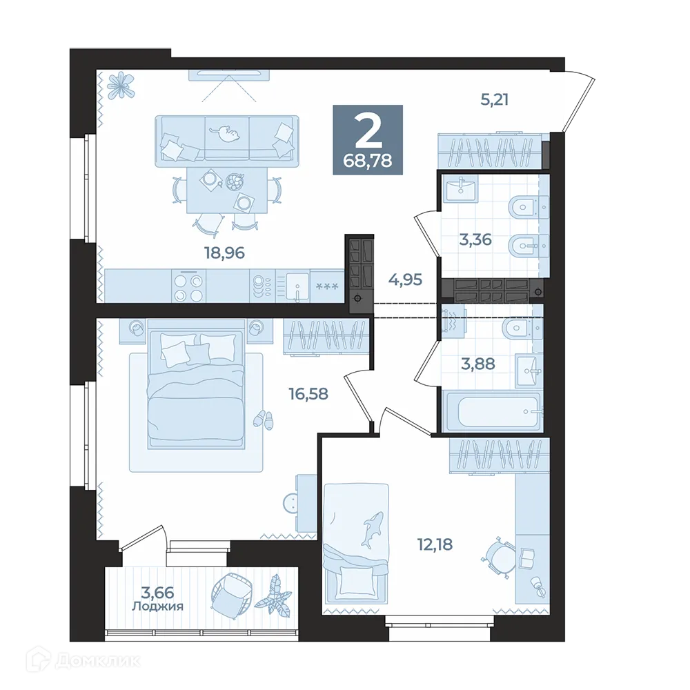 Фото квартиры в ЖК Викулов