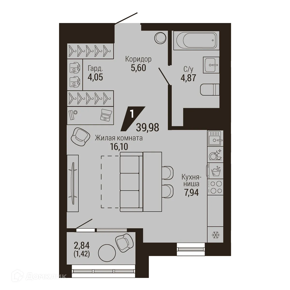 Фото квартиры в ЖК Дом 7