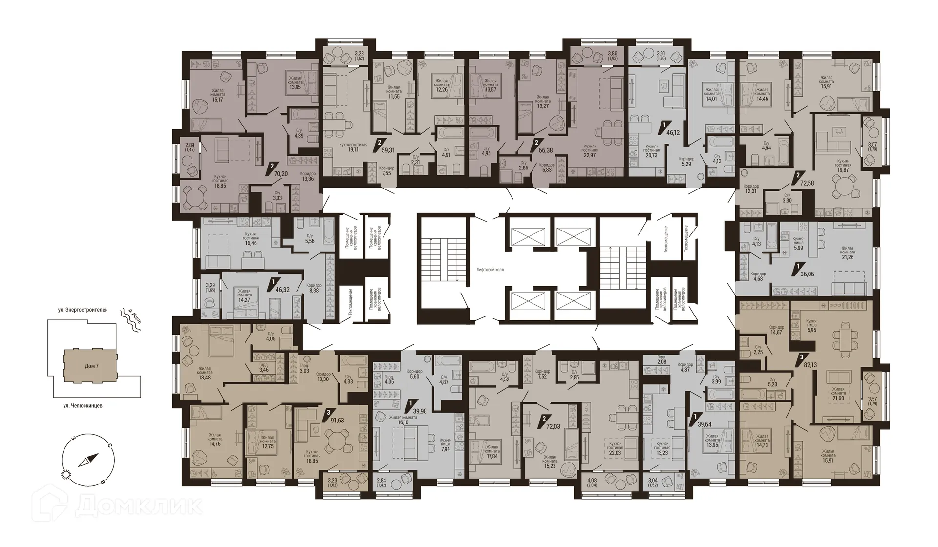 Фото квартиры в ЖК Дом 7