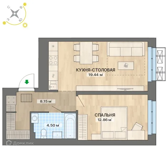 Фото квартиры в ЖК Речной квартал