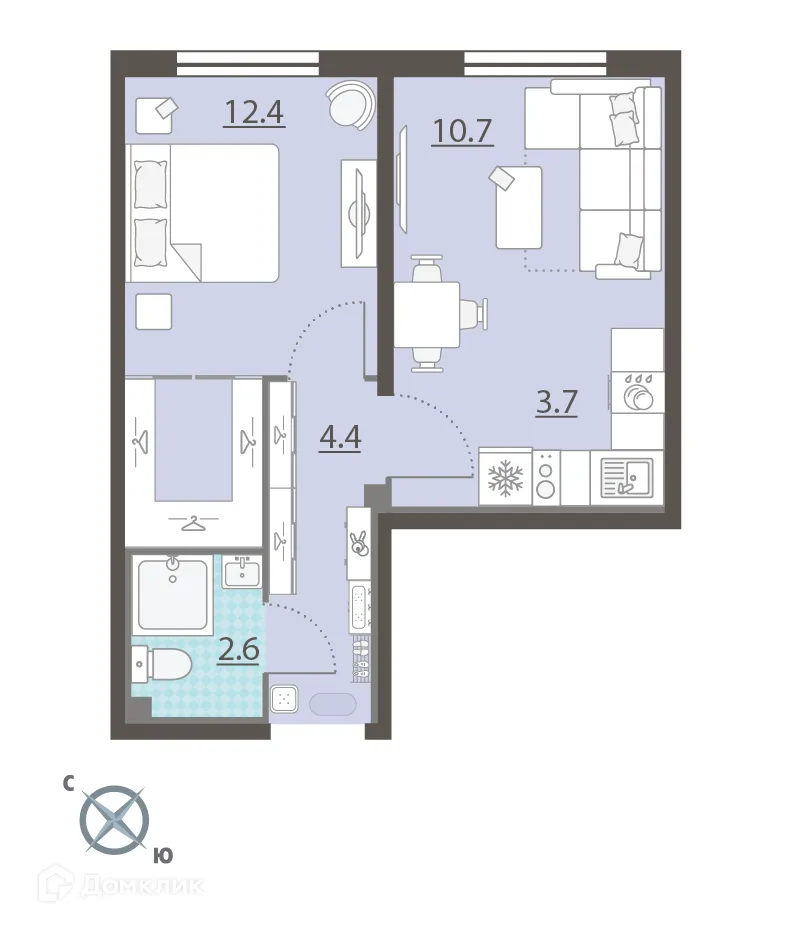 Фото квартиры в ЖК Мичуринский