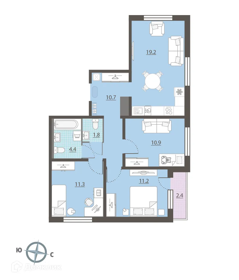 Фото квартиры в ЖК Малахит