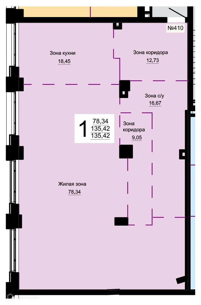 Фото квартиры в ЖК "Форум Сити"