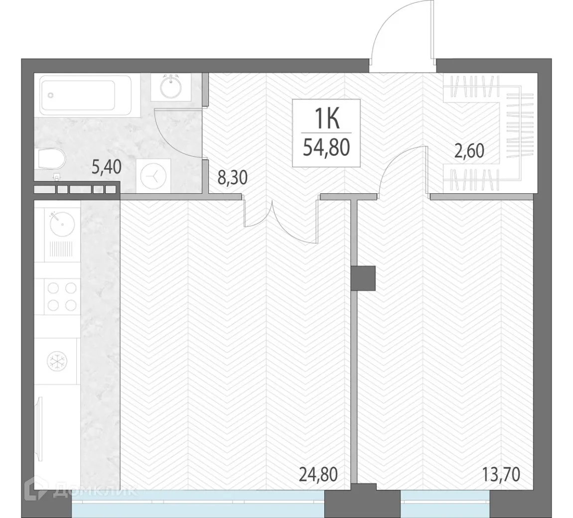 Фото квартиры в ЖК Клубный дом "Литературный"