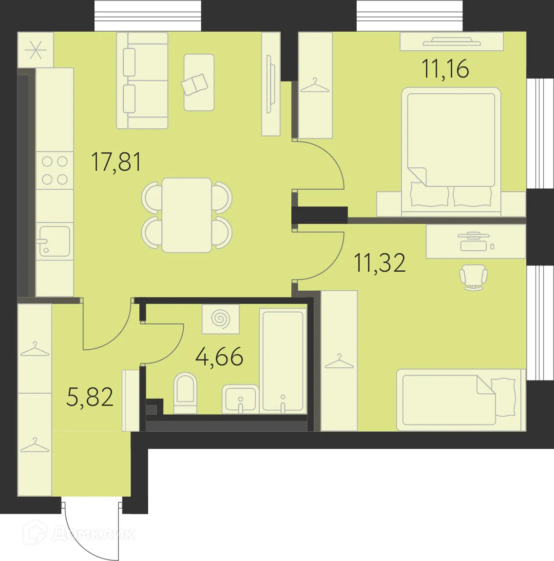 Фото квартиры в ЖК Спутник-1