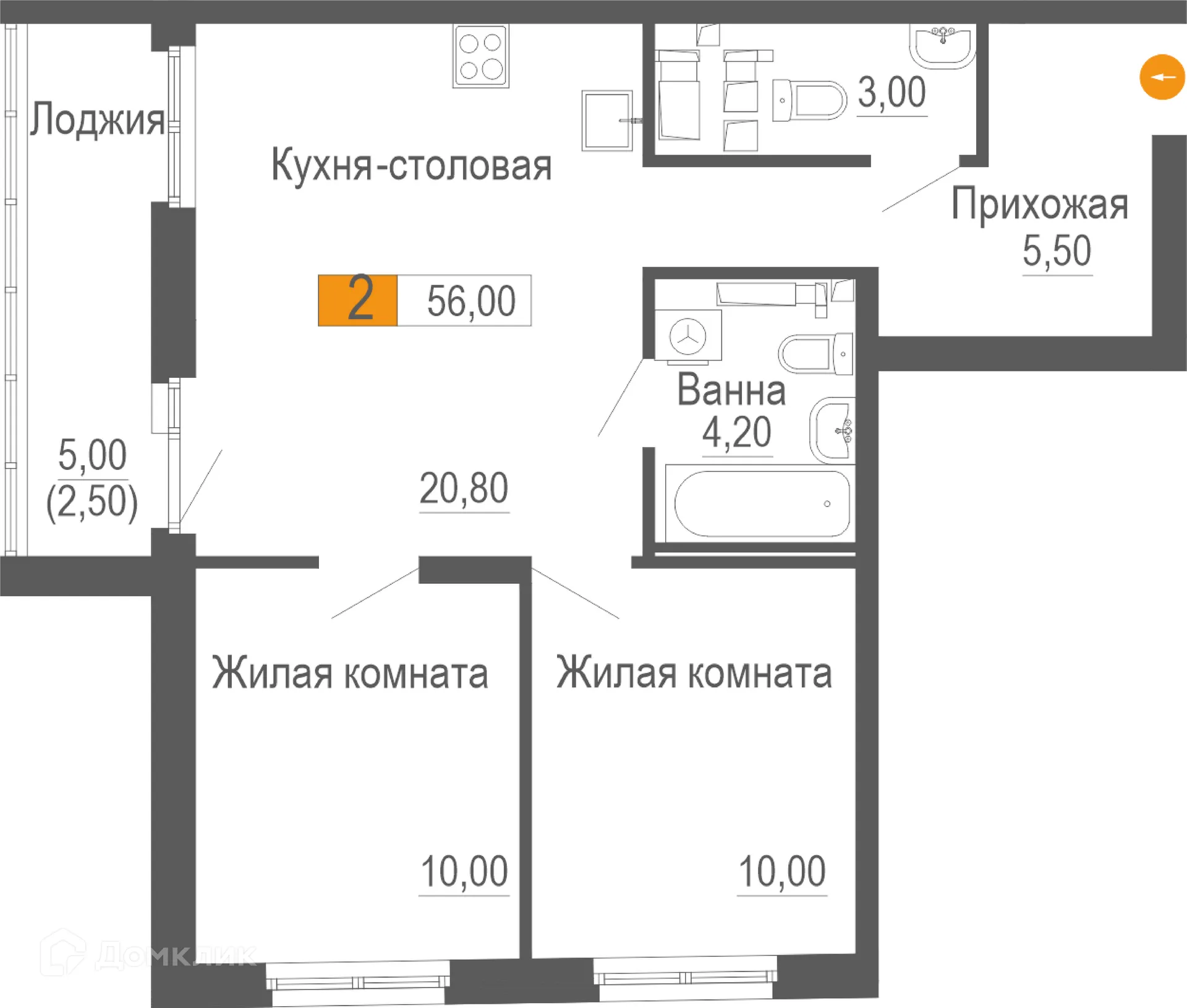 Фото квартиры в ЖК ФРИСТАЙЛ