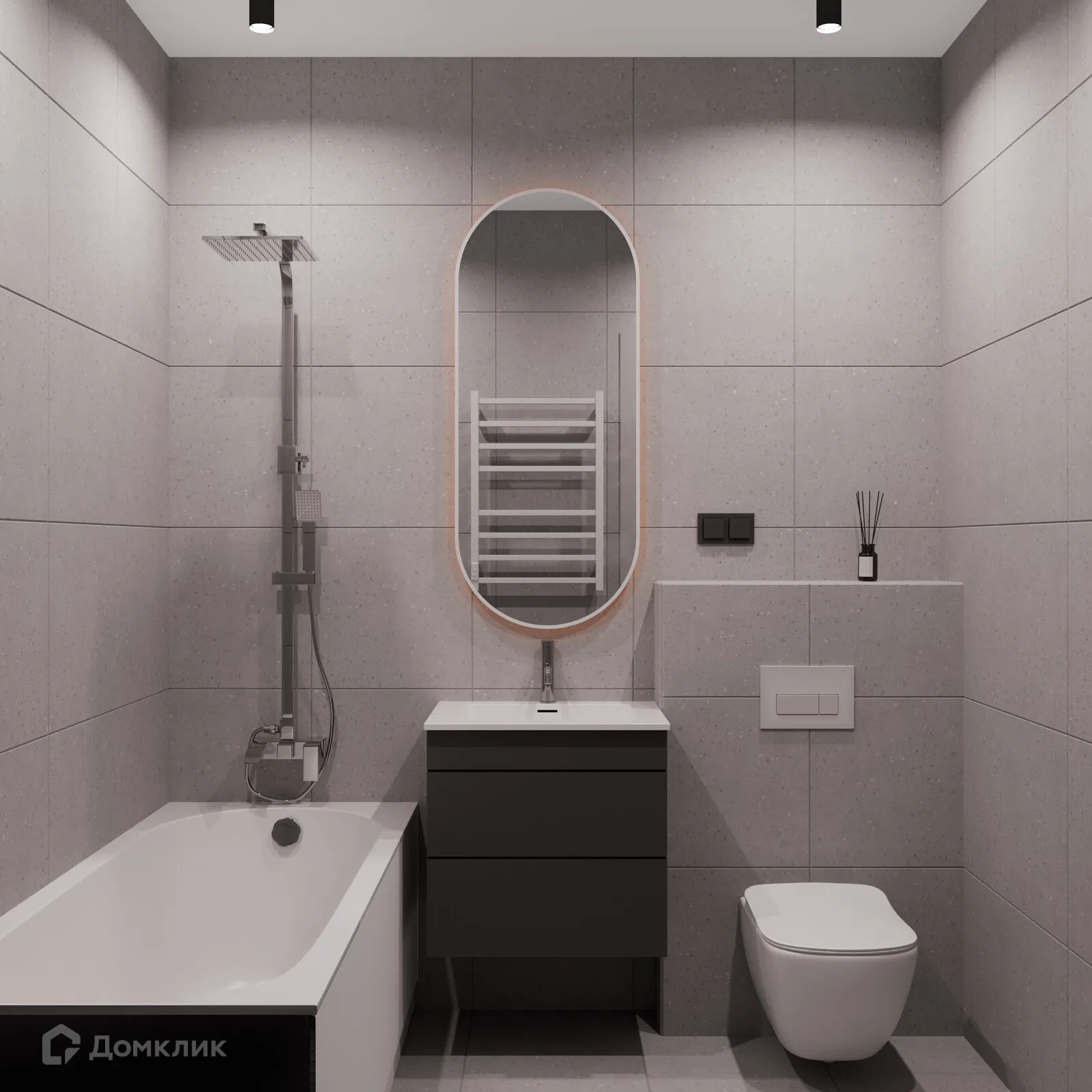 Планировка 1-комнатной квартиры 36 м² в ЖК СКМ Ривер, г. Екатеринбург — фото 22