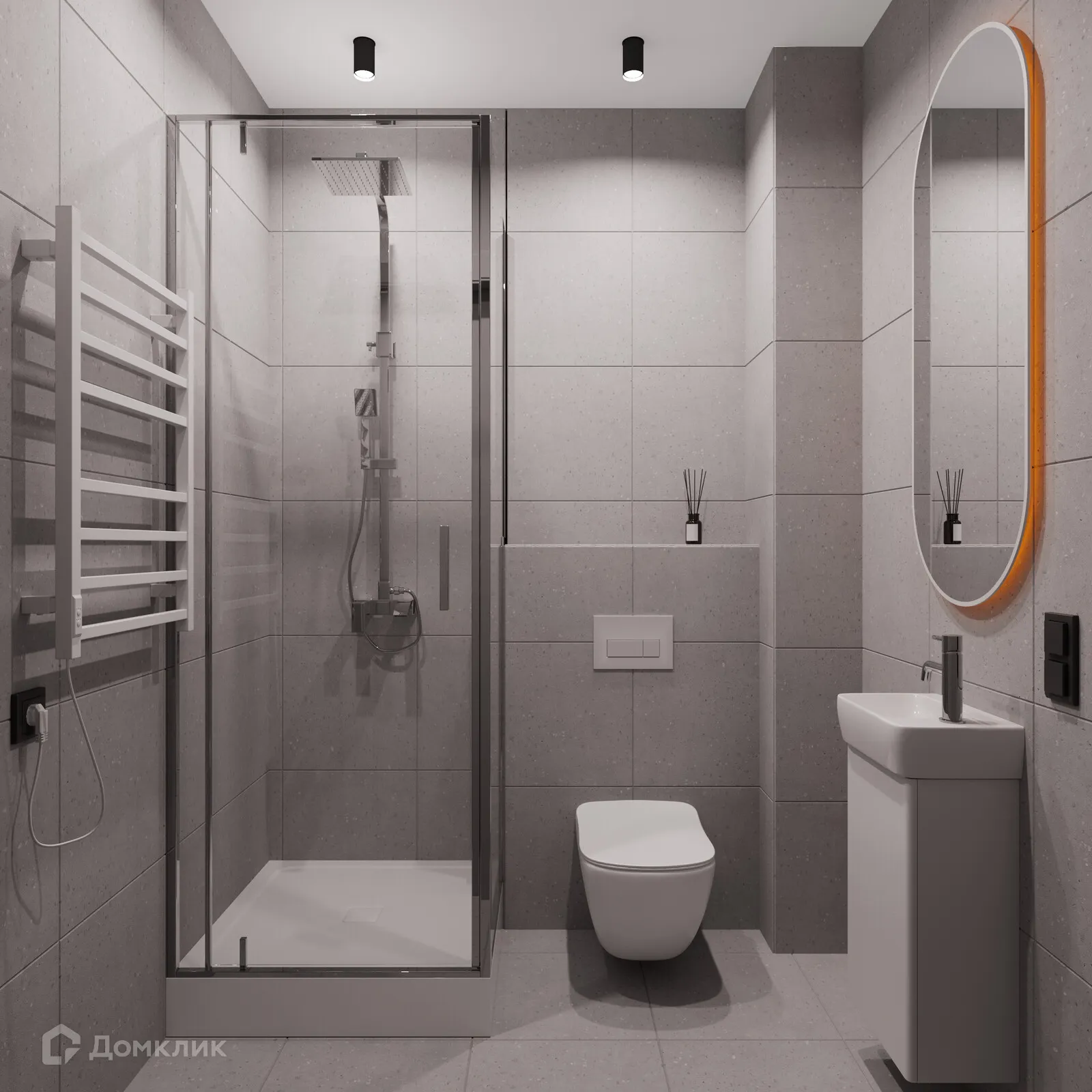 Планировка 1-комнатной квартиры 36 м² в ЖК СКМ Ривер, г. Екатеринбург — фото 23