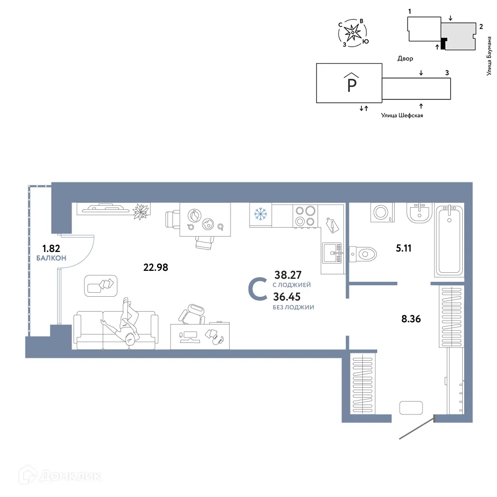 Фото квартиры в ЖК Страна Энтузиастов