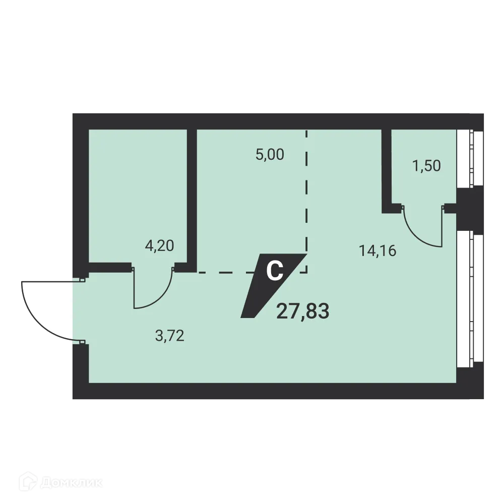 Фото квартиры в ЖК Жилые высотки H2O
