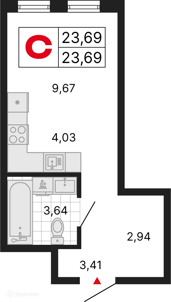 Фото квартиры в ЖК ДНК. Дом на Куйбышева
