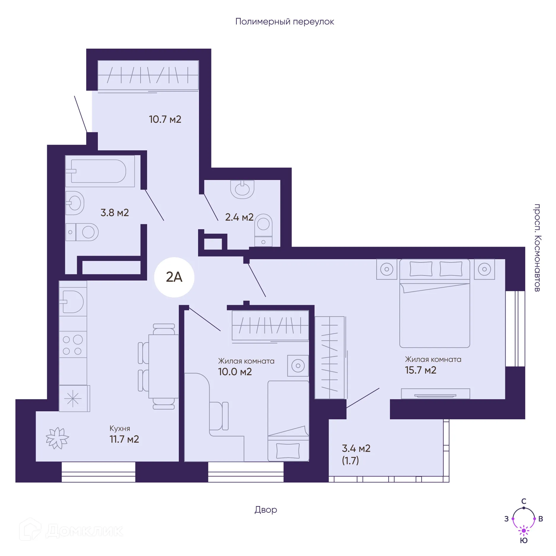 Фото квартиры в ЖК Космос