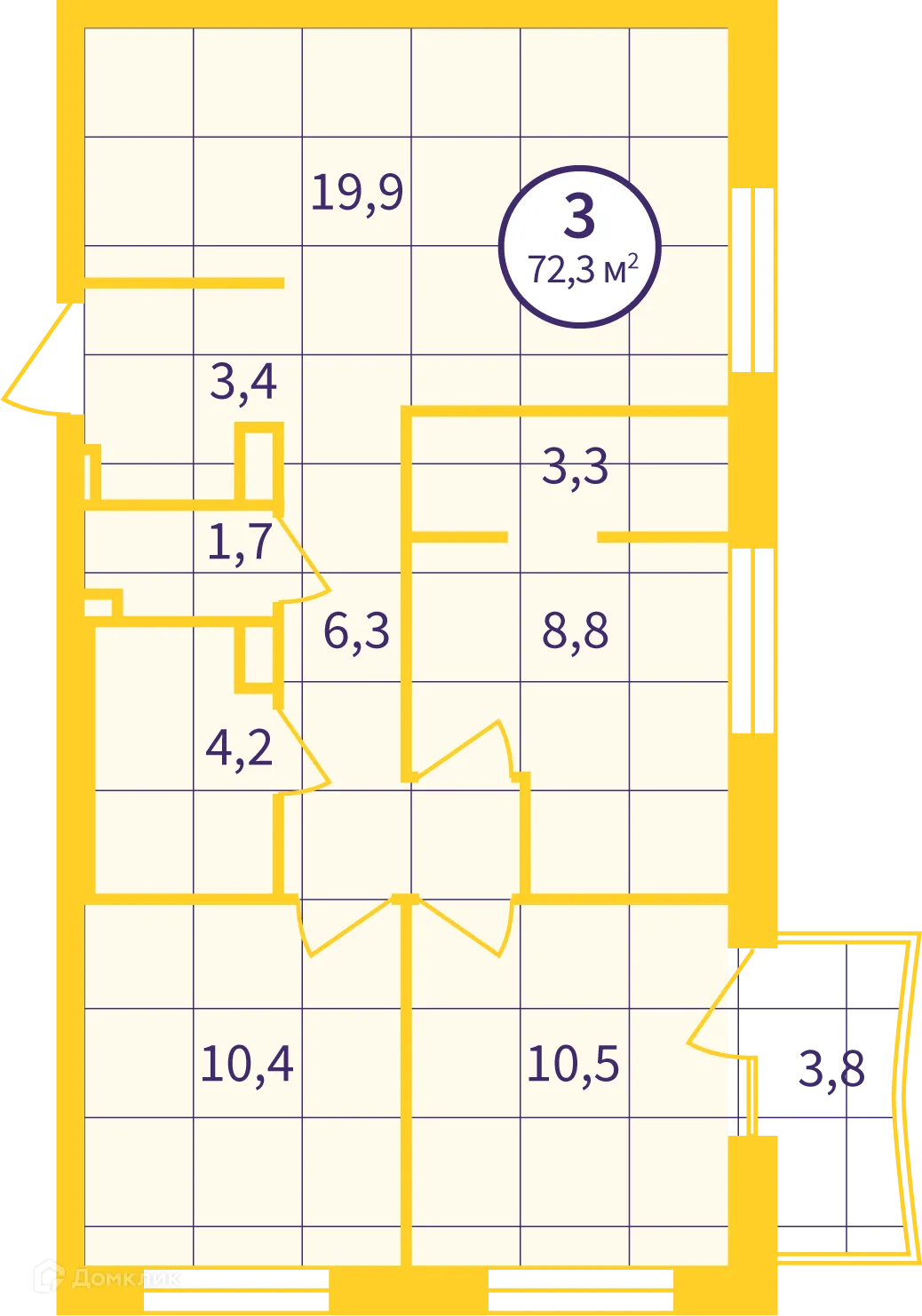 Фото квартиры в ЖК Астон. Движение
