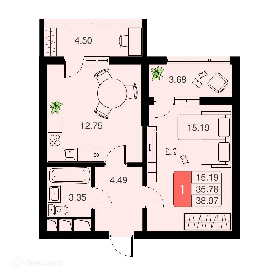 Фото квартиры в ЖК Химки Тайм