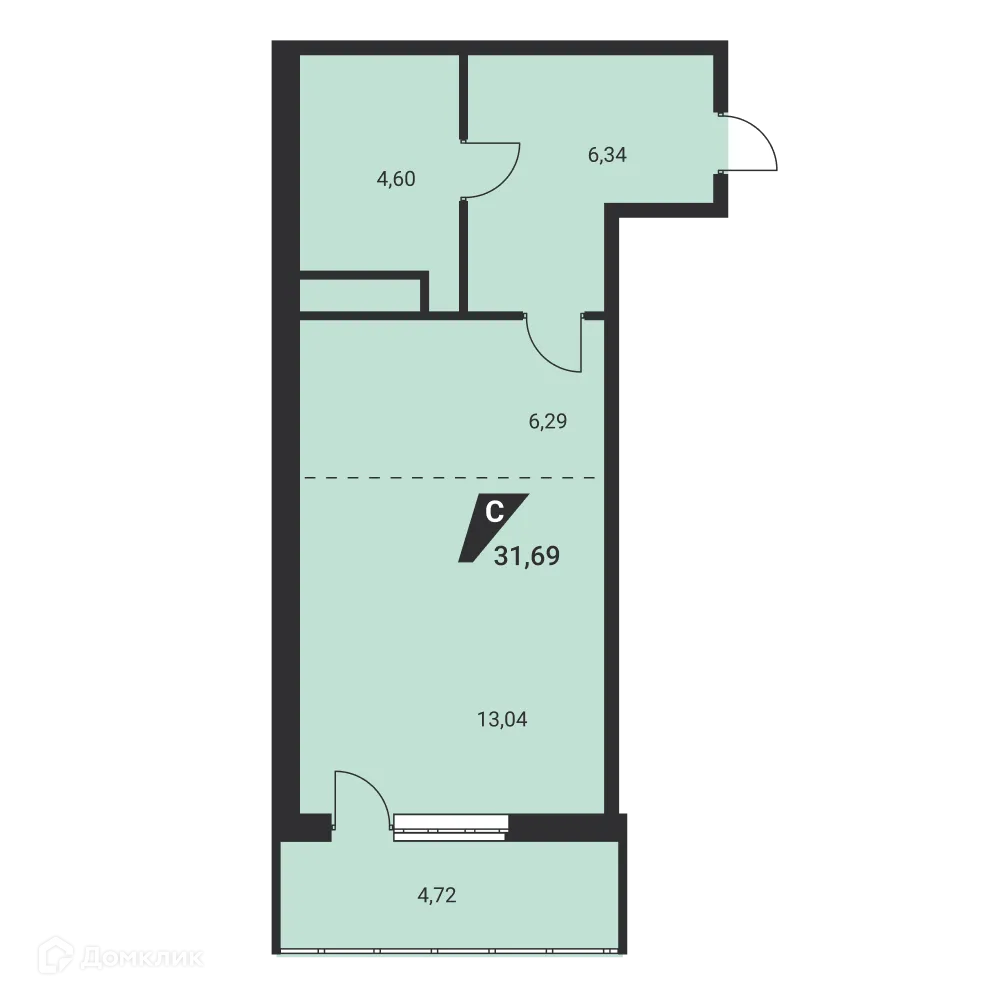 Фото квартиры в ЖК Дом на Ясной