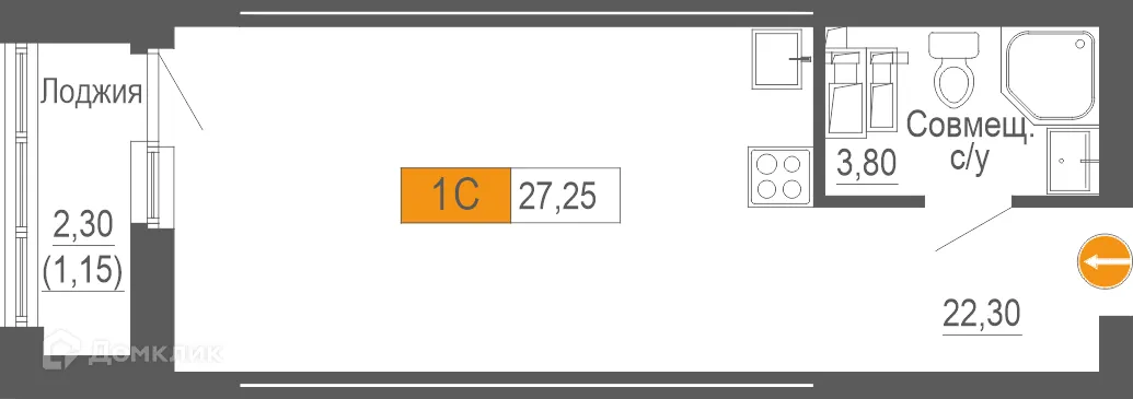 Фото квартиры в ЖК Башня Времени