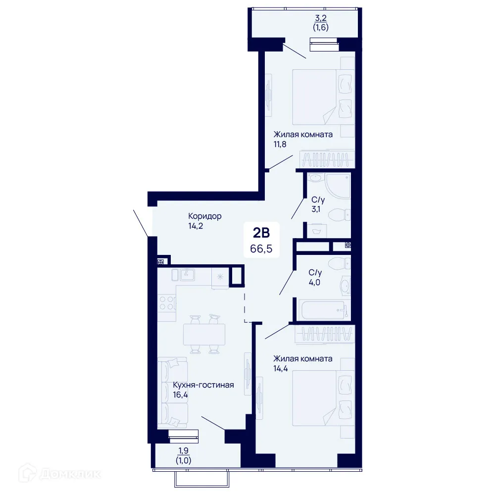 Фото квартиры в ЖК Галактика