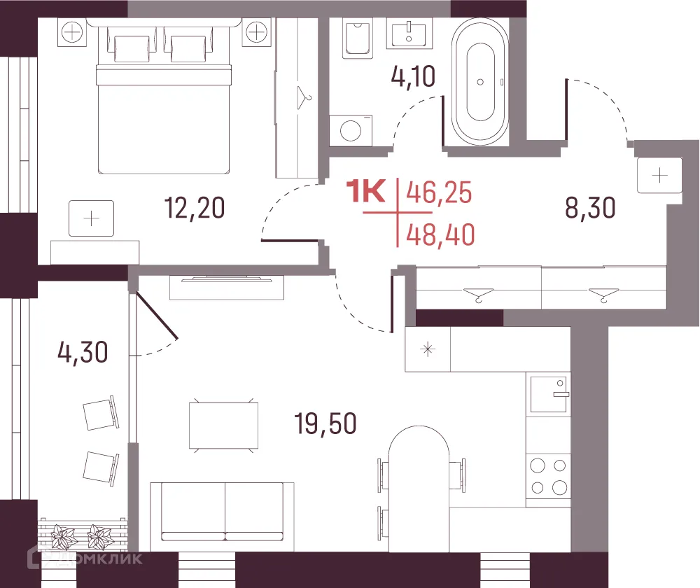 Фото квартиры в ЖК А+ (ЖК А плюс)