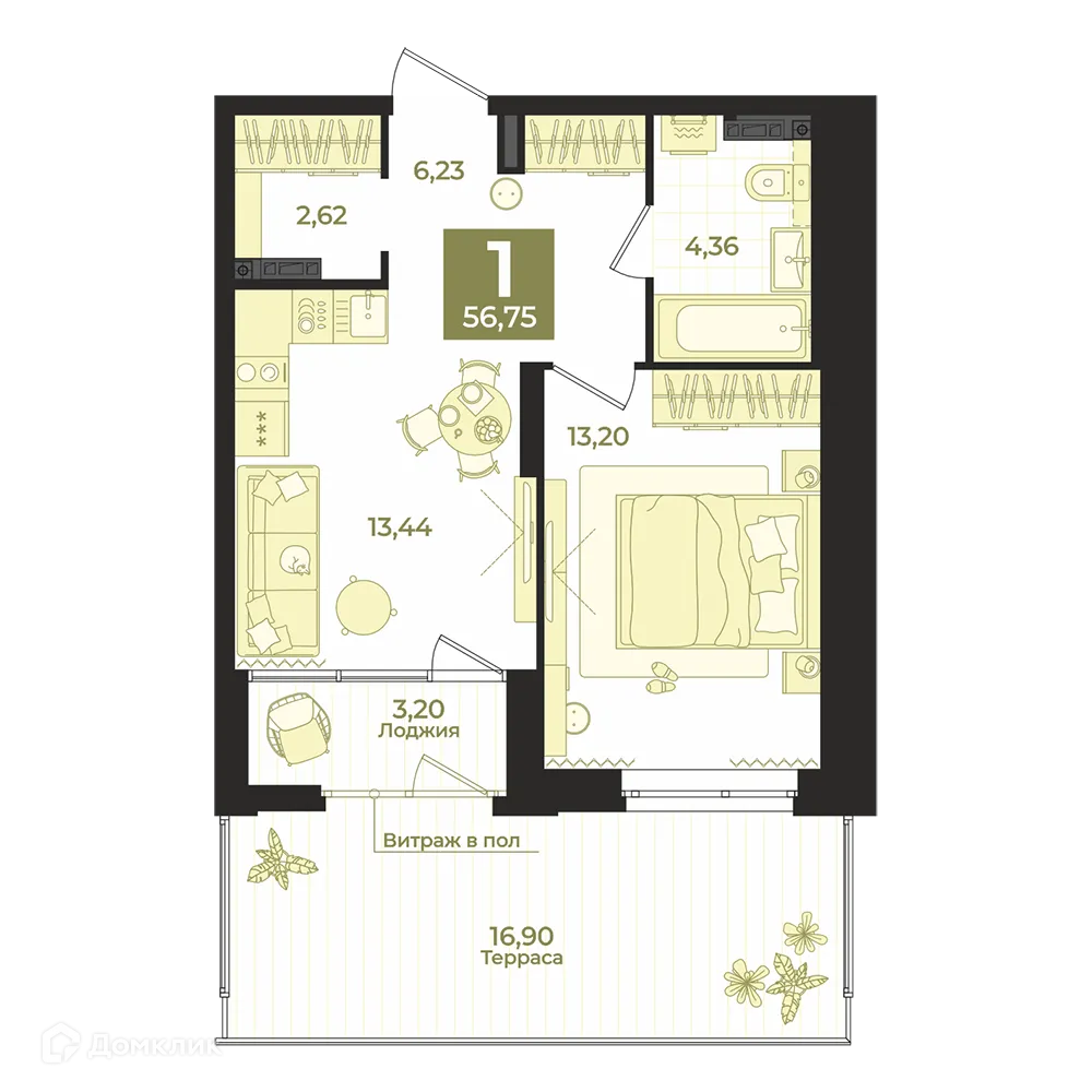 Фото квартиры в ЖК Жилой комплекс Б.26