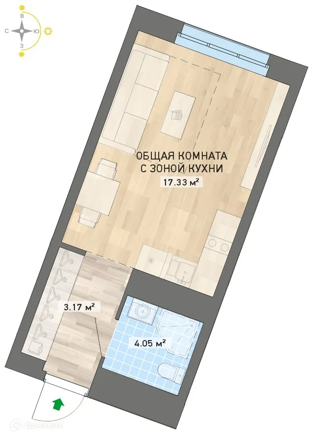 Фото квартиры в ЖК "NOVA park (Нова парк)"