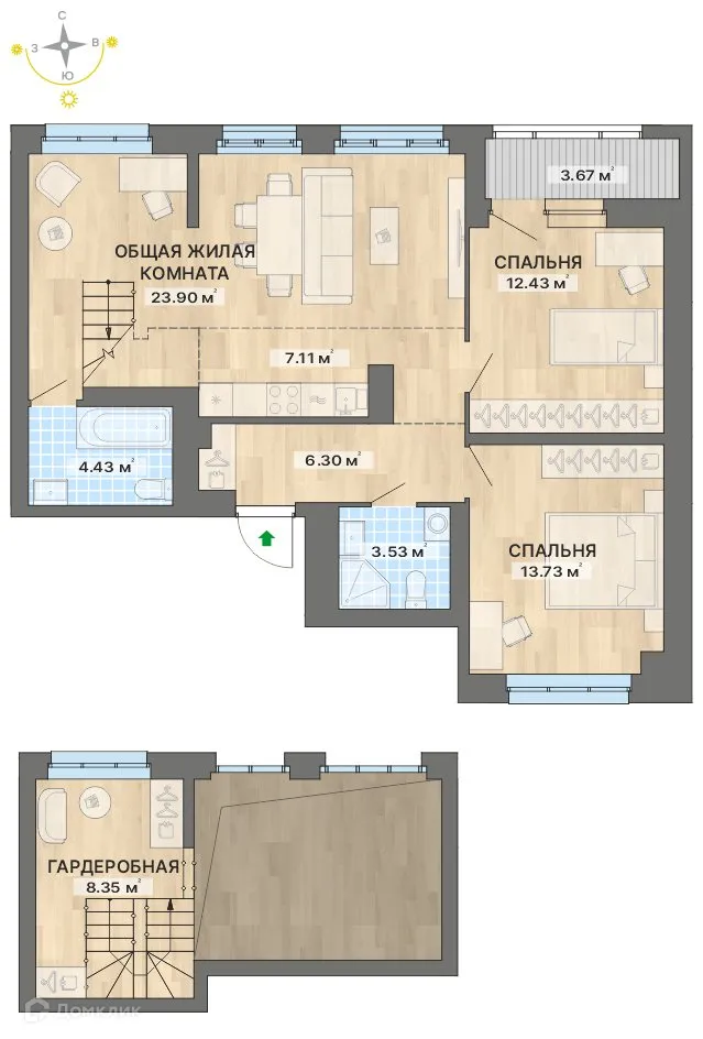 Фото квартиры в ЖК Жилые кварталы Северный Химмаш