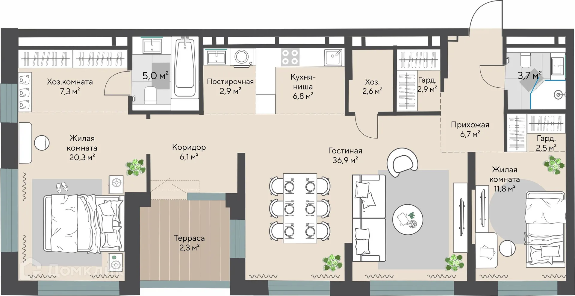 Фото квартиры в ЖК Никольский