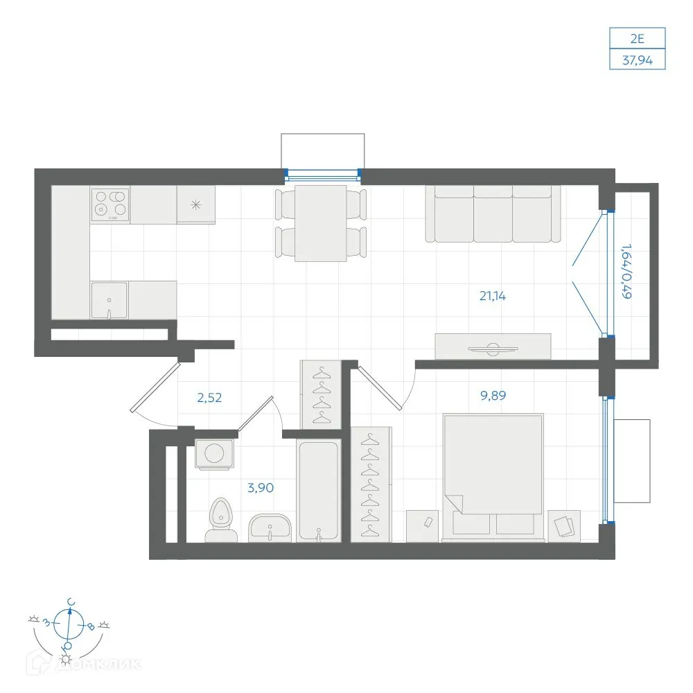 Фото квартиры в ЖК Центральный Парк