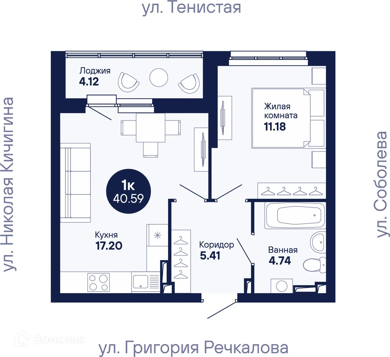 Фото квартиры в ЖК "Мохито"