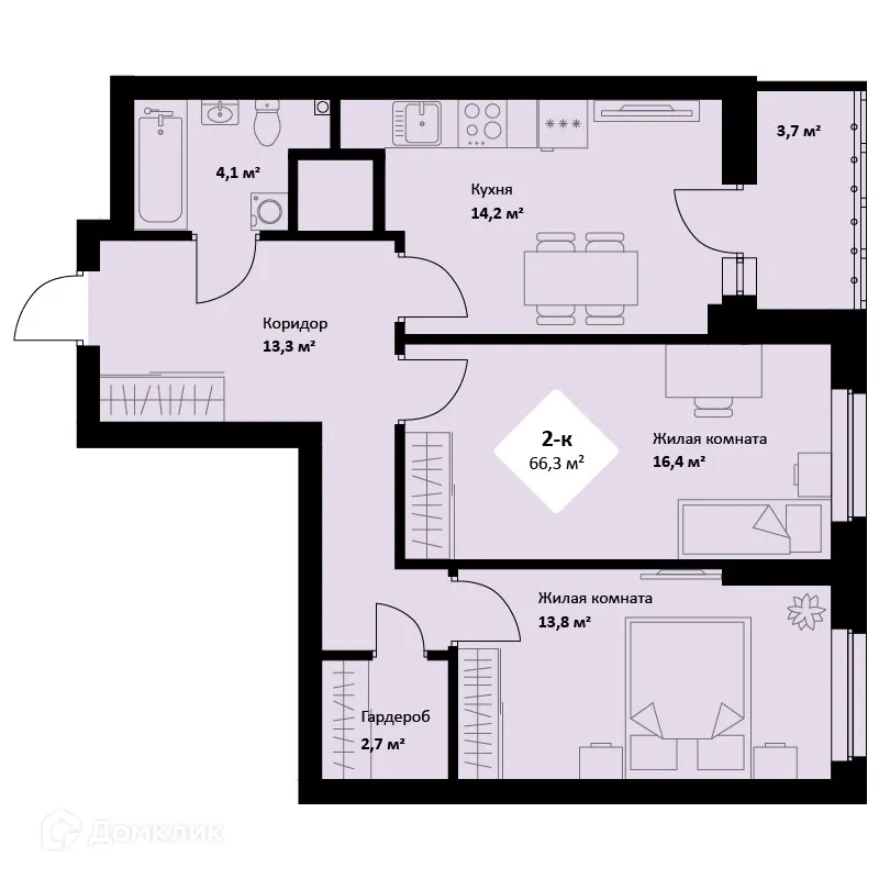 Фото квартиры в ЖК Veer Park (Веер Парк)