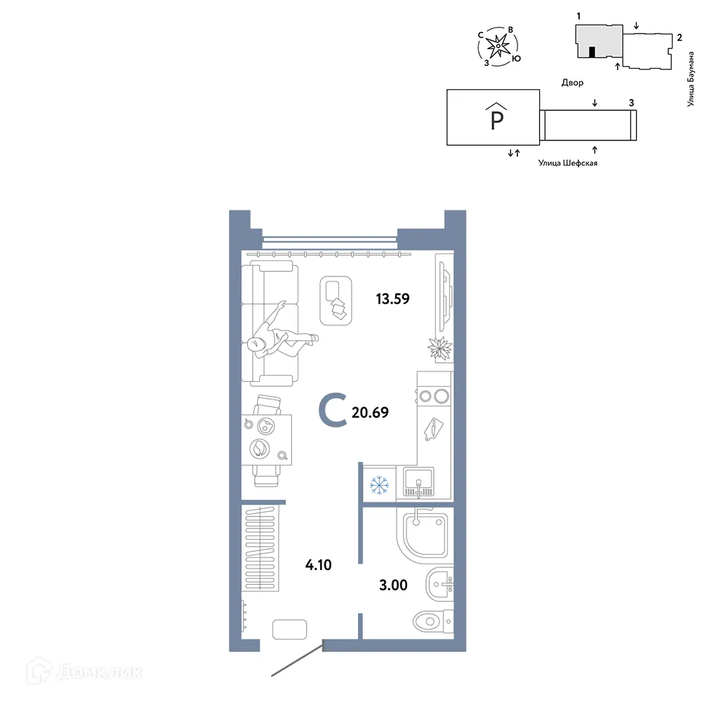 Фото квартиры в ЖК Страна Энтузиастов