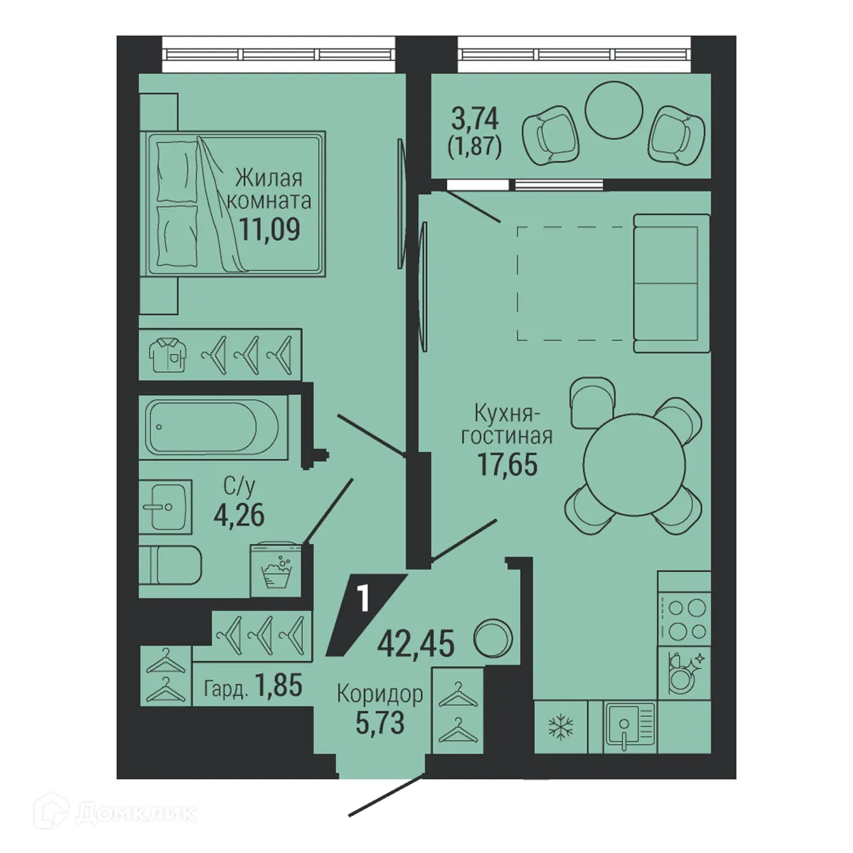 Фото квартиры в ЖК ТЕМП