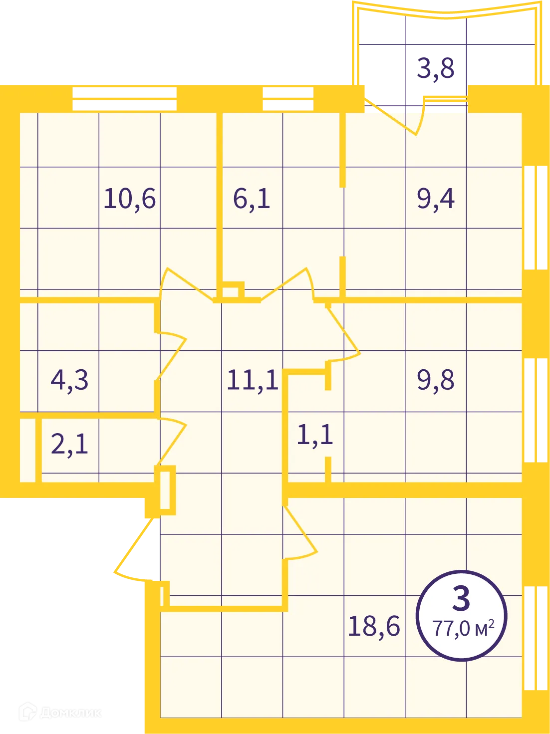 Фото квартиры в ЖК Астон. Движение