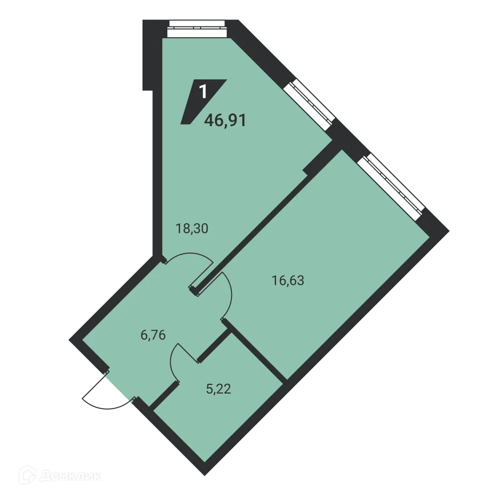 Фото квартиры в ЖК Дом на Ясной