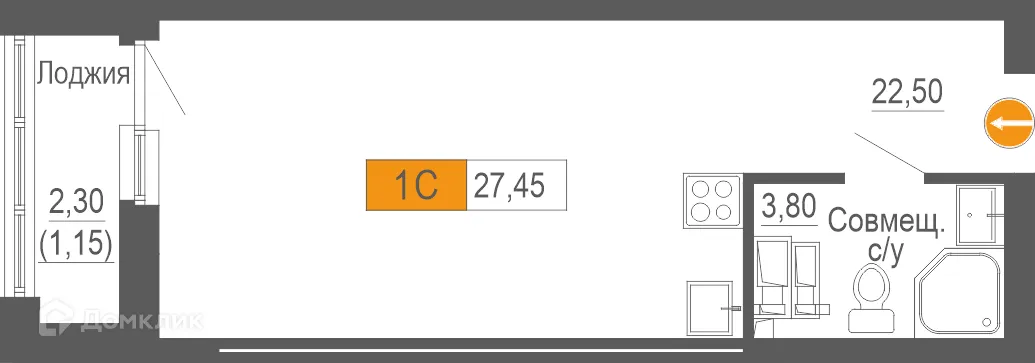 Фото квартиры в ЖК Башня Времени
