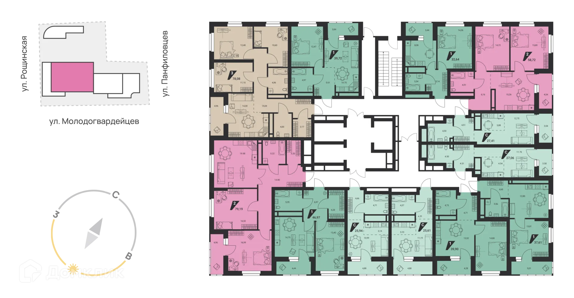 Фото квартиры в ЖК Жилой комплекс "М1"