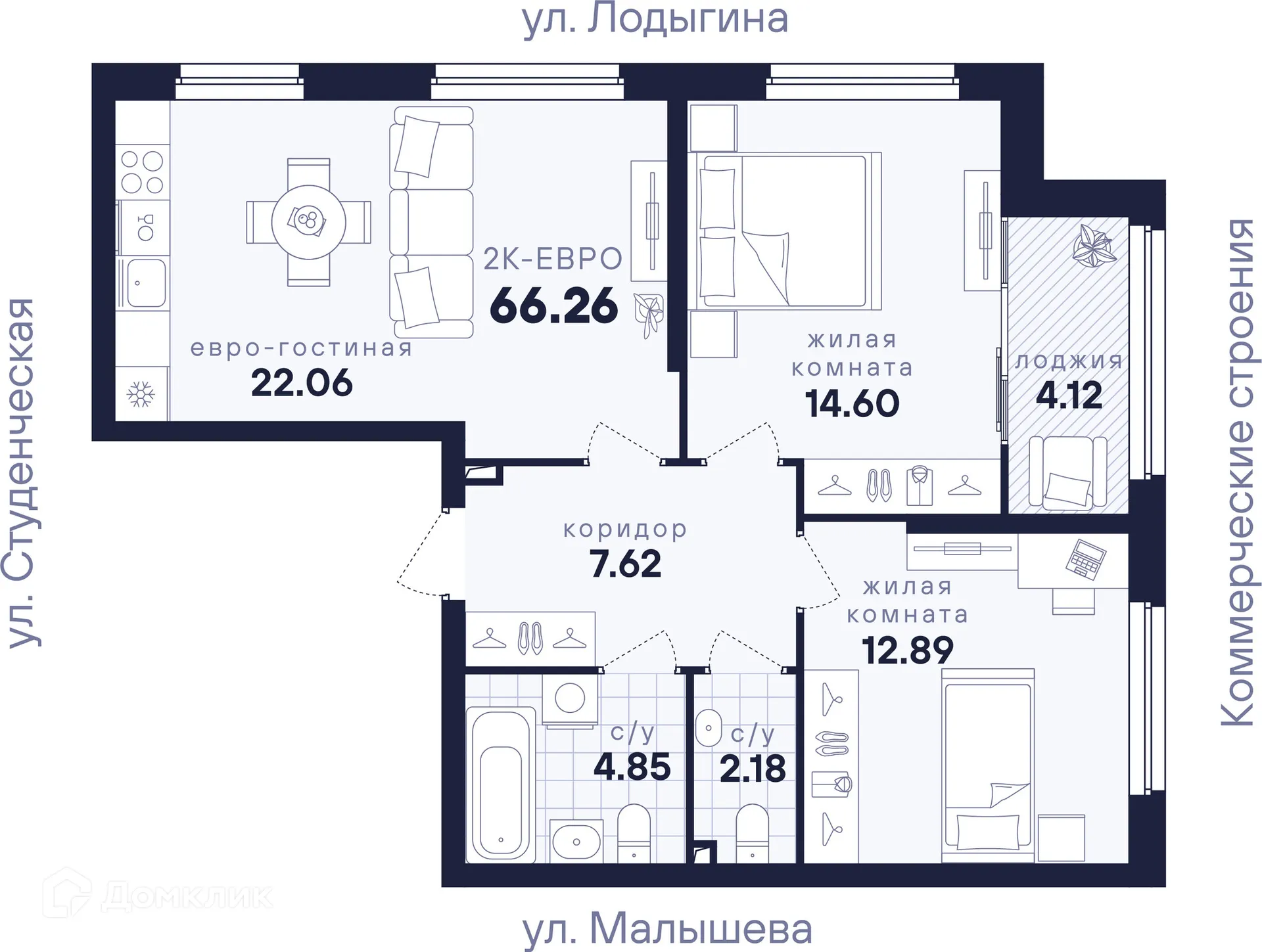 Фото квартиры в ЖК Динамика